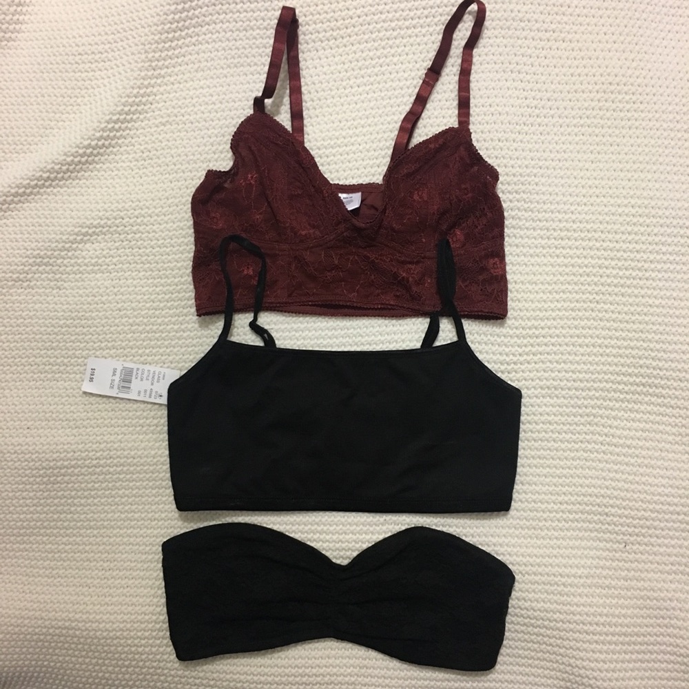 Assorted bralettes